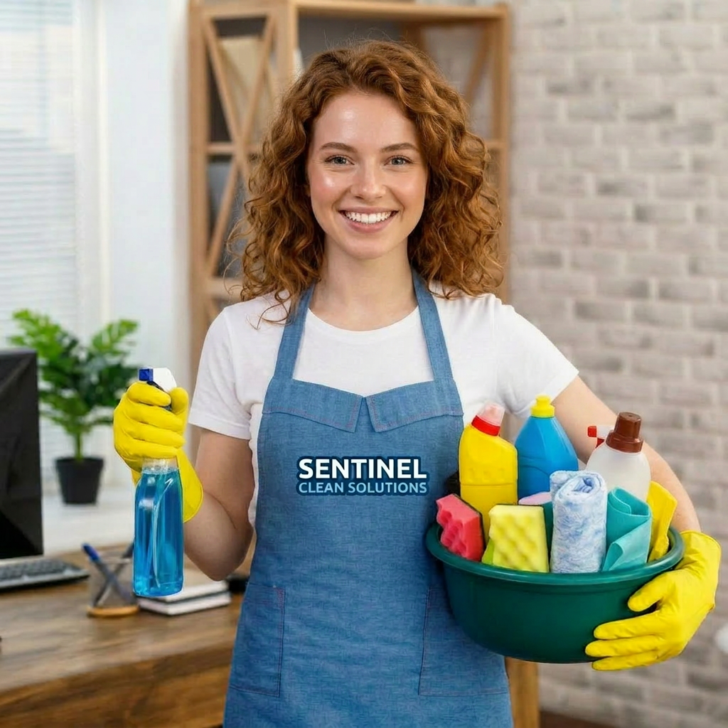 Sentinel Clean Solutions professional specialist with eco-friendly supplies